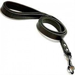 Doggie Konfor Deri Köpek Gezdirme Tasması Medium Siyah 2x140 Cm