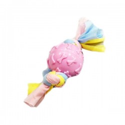 Euro Dog Kemik Desenli Top Diş Kaşıma Köpek Oyuncağı Pembe
